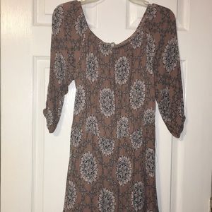 Paisley pink summer dress